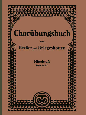 cover image of Chorübungsbuch für höhere Mädchenschulen